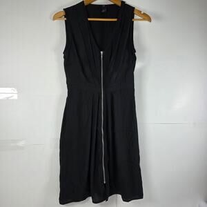 H&M | Black Zip Front Dress, Size 6